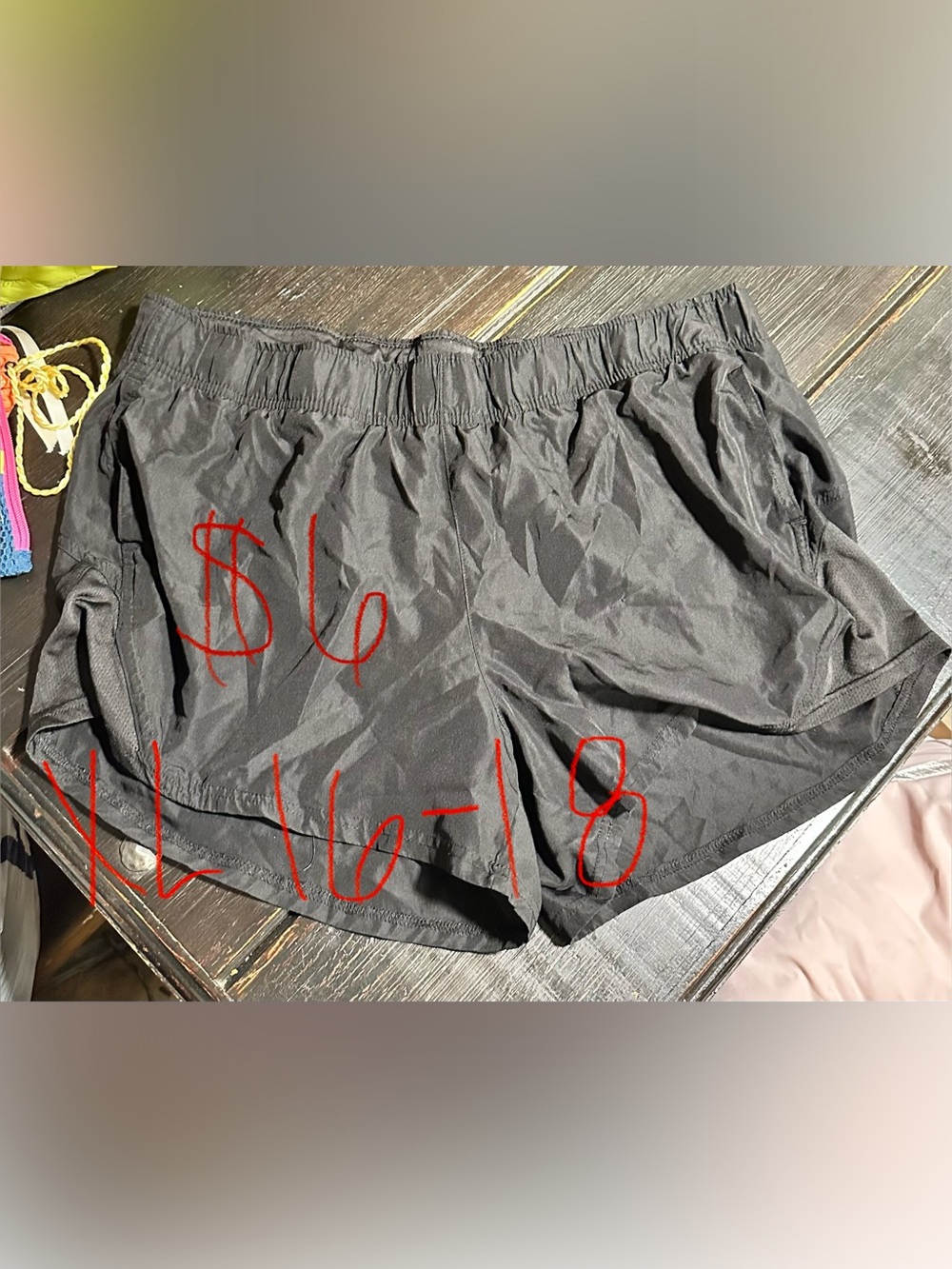 Athletic Works Women’s Black Running Shorts with Elastic Waist